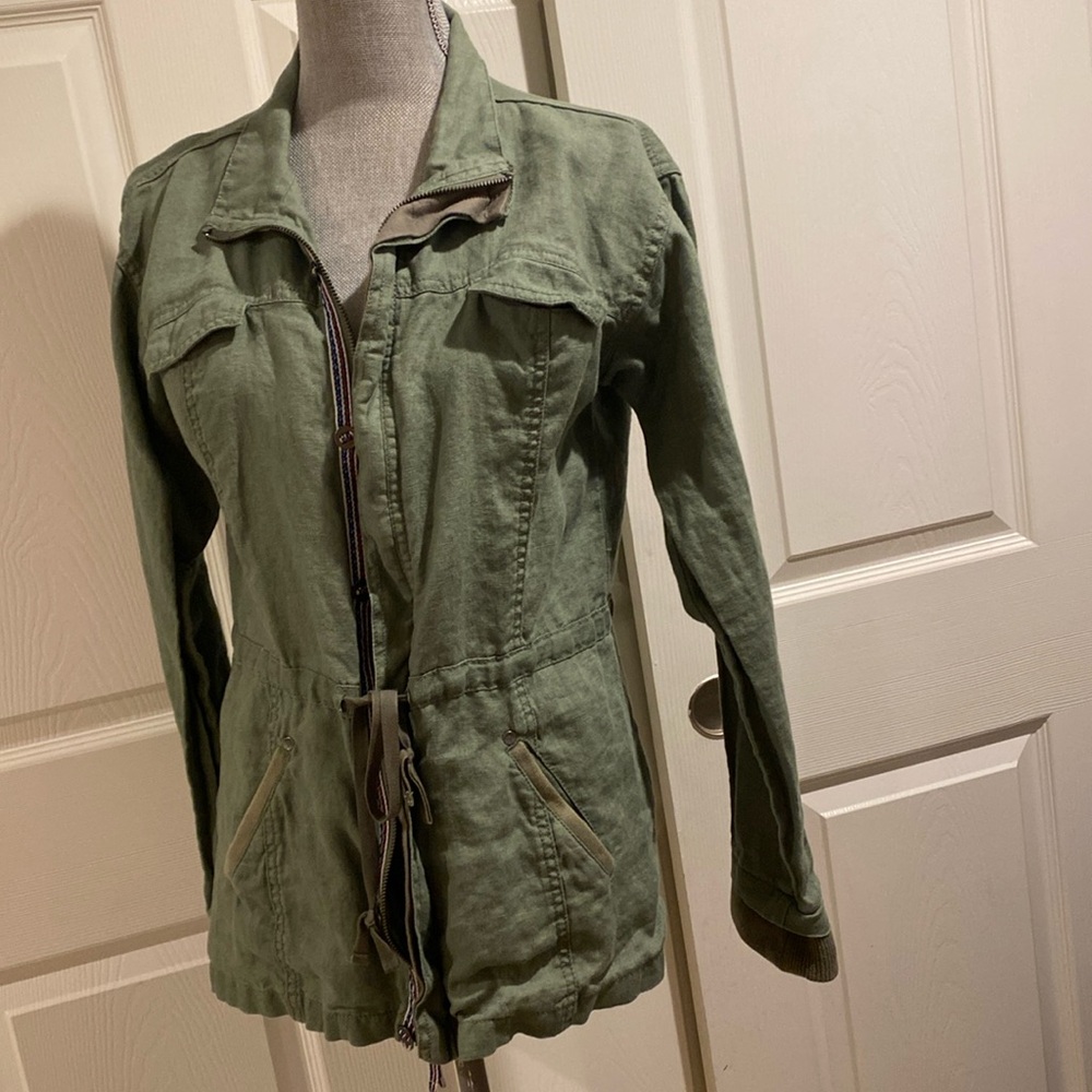 100% Linen cargo jacket.